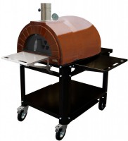 Печь для пиццы Amphora 100 Plus Ready with wheels (в комплекте со столом и колесами)